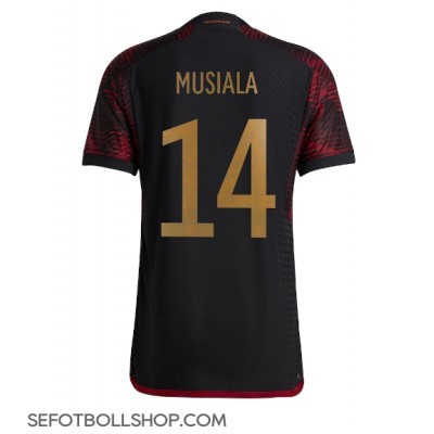 Billiga Tyskland Jamal Musiala #14 Borta fotbollskläder VM 2022 Kortärmad